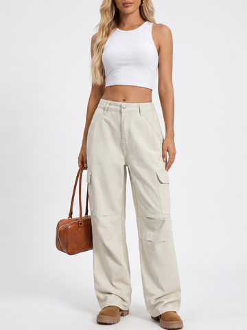 Wide Leg Cargo Jeans