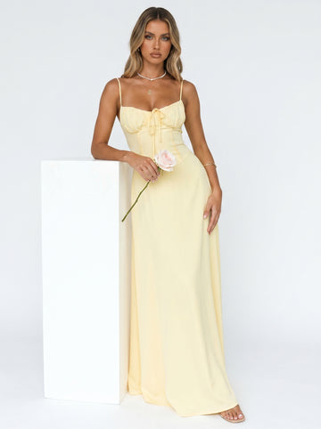 Tie Front Spaghetti Strap Maxi Dress